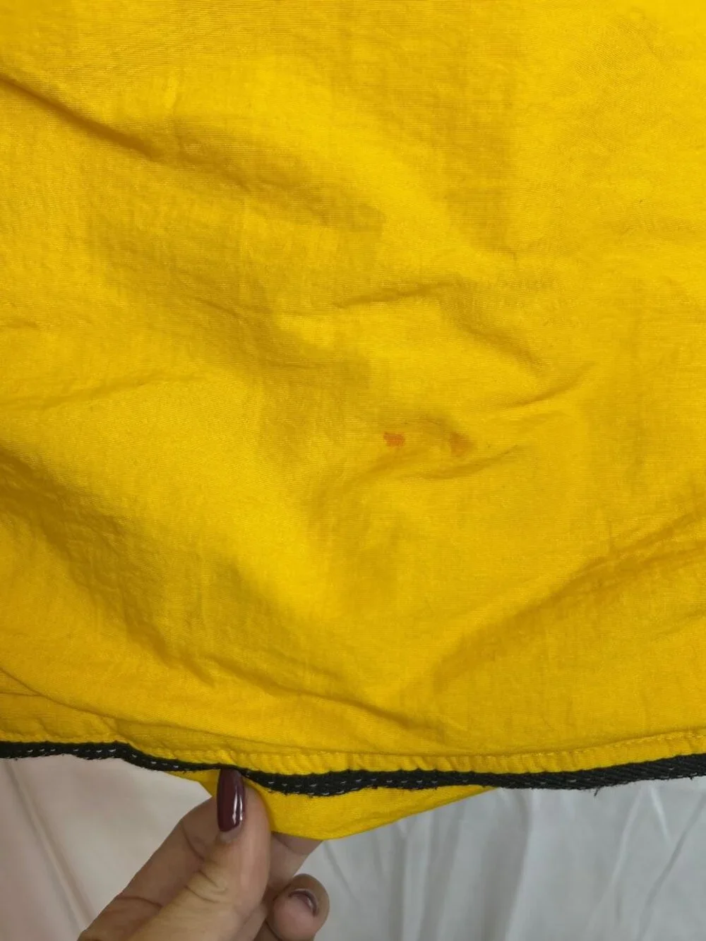 Vintage 90s Starter Men's XL Yellow Black Half Zip Pullover Winter Jacket Retro